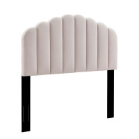 Modway MOD-6206-PNK Pink Veronique Twin Performance Velvet Headboard