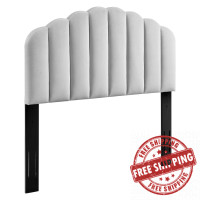 Modway MOD-6208-LGR Light Gray Veronique King/California King Performance Velvet Headboard