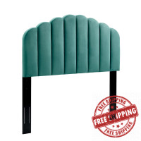 Modway MOD-6208-TEA Teal Veronique King/California King Performance Velvet Headboard