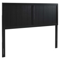 Modway MOD-6217-BLK Black Robbie Full Wood Headboard