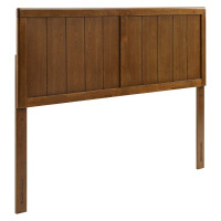 Modway MOD-6218-WAL Walnut Robbie Queen Wood Headboard