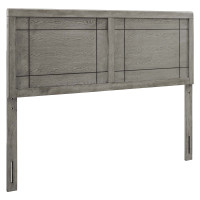 Modway MOD-6220-GRY Gray Archie Twin Wood Headboard