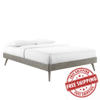 Modway MOD-6228-GRY Gray Margo Twin Wood Platform Bed Frame