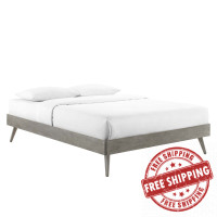 Modway MOD-6230-GRY Gray Margo Queen Wood Platform Bed Frame