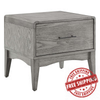 Modway MOD-6241-GRY Gray Georgia Wood 	Nightstand