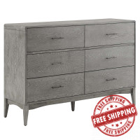 Modway MOD-6242-GRY Gray Georgia Wood Dresser