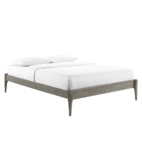 Modway MOD-6245-GRY Gray June Full Wood Platform Bed Frame
