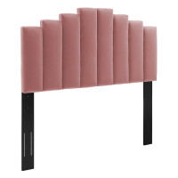 Modway MOD-6276-DUS Dusty Rose Noelle Performance Velvet Twin Headboard