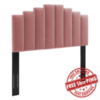 Modway MOD-6276-DUS Dusty Rose Noelle Performance Velvet Twin Headboard