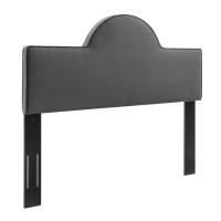 Modway MOD-6302-CHA Charcoal Dawn Twin Performance Velvet Headboard