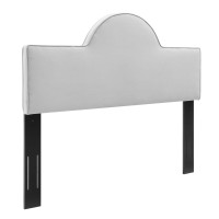 Modway MOD-6304-LGR Light Gray Dawn King/California King Performance Velvet Headboard