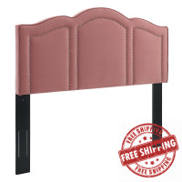 Modway MOD-6310-DUS Dusty Rose Cecilia King/California King Performance Velvet Headboard