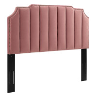 Modway MOD-6316-DUS Rosalind Performance Velvet King/California King Headboard Dusty Rose
