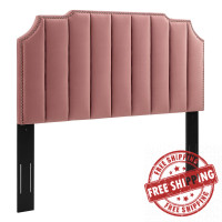 Modway MOD-6316-DUS Rosalind Performance Velvet King/California King Headboard Dusty Rose