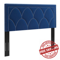 Modway MOD-6320-NAV Greta Performance Velvet Twin Headboard Navy