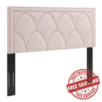 Modway MOD-6320-PNK Greta Performance Velvet Twin Headboard Pink