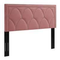 Modway MOD-6322-DUS Greta Performance Velvet King/California King Headboard Dusty Rose
