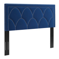 Modway MOD-6322-NAV Greta Performance Velvet King/California King Headboard Navy