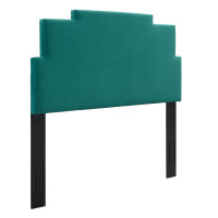 Modway MOD-6356-TEA Kasia Performance Velvet Full/Queen Headboard Teal