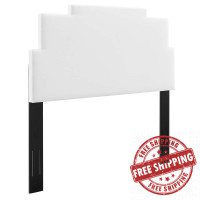 Modway MOD-6357-WHI Kasia Performance Velvet King/California King Headboard White