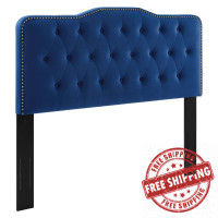 Modway MOD-6411-NAV Sophia Tufted Performance Velvet King/California King Headboard Navy