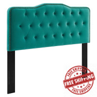 Modway MOD-6411-TEA Sophia Tufted Performance Velvet King/California King Headboard Teal