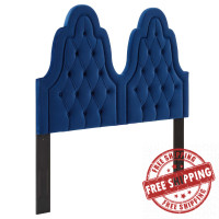 Modway MOD-6415-NAV Augustine Tufted Performance Velvet King/California King Headboard Navy