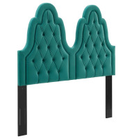 Modway MOD-6415-TEA Augustine Tufted Performance Velvet King/California King Headboard Teal