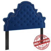 Modway MOD-6416-NAV Diana Tufted Performance Velvet Twin Headboard Navy