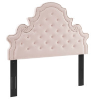 Modway MOD-6416-PNK Diana Tufted Performance Velvet Twin Headboard Pink