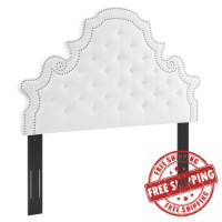 Modway MOD-6418-WHI Diana Tufted Performance Velvet King/California King Headboard White