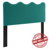 Modway MOD-6519-TEA Athena Performance Velvet Twin Headboard Teal