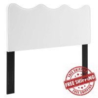 Modway MOD-6519-WHI Athena Performance Velvet Twin Headboard White