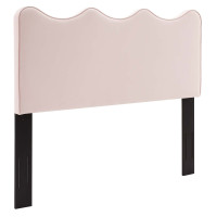 Modway MOD-6520-PNK Athena Performance Velvet Full/Queen Headboard Pink