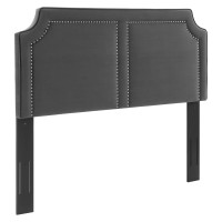 Modway MOD-6565-CHA Cynthia Performance Velvet Twin Headboard Charcoal