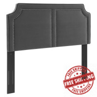 Modway MOD-6565-CHA Cynthia Performance Velvet Twin Headboard Charcoal