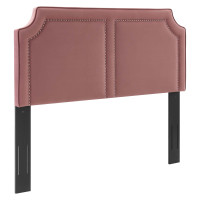 Modway MOD-6565-DUS Cynthia Performance Velvet Twin Headboard Dusty Rose