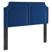 Modway MOD-6565-NAV Cynthia Performance Velvet Twin Headboard Navy