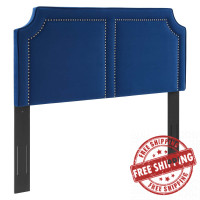 Modway MOD-6565-NAV Cynthia Performance Velvet Twin Headboard Navy