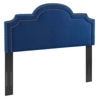 Modway MOD-6568-NAV Belinda Performance Velvet Twin Headboard Navy