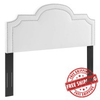 Modway MOD-6570-WHI Belinda Performance Velvet King/California King Headboard White