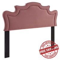 Modway MOD-6571-DUS Evangeline Performance Velvet Twin Headboard Dusty Rose