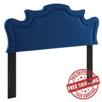 Modway MOD-6571-NAV Evangeline Performance Velvet Twin Headboard Navy