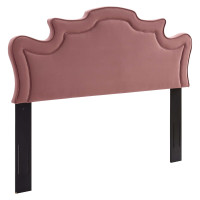 Modway MOD-6573-DUS Evangeline Performance Velvet King/California King Headboard Dusty Rose