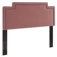 Modway MOD-6574-DUS Transfix Performance Velvet Twin Headboard Dusty Rose