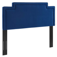 Modway MOD-6576-NAV Transfix Performance Velvet King/California King Headboard Navy