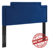 Modway MOD-6576-NAV Transfix Performance Velvet King/California King Headboard Navy