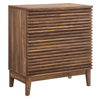 Modway MOD-6965-WAL Render 3-Drawer Bachelor's Chest Walnut