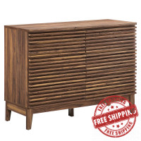Modway MOD-6968-WAL Render 6-Drawer Dresser Walnut