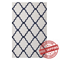 Modway R-1003B-58 Marja Moroccan Trellis 5x8 Area Rug